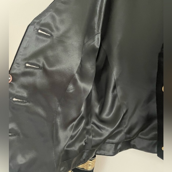 Vintage French Velvet and Gold Women’s Blazer size 40 by Jeannette Miner Paris - Picture 9 of 16